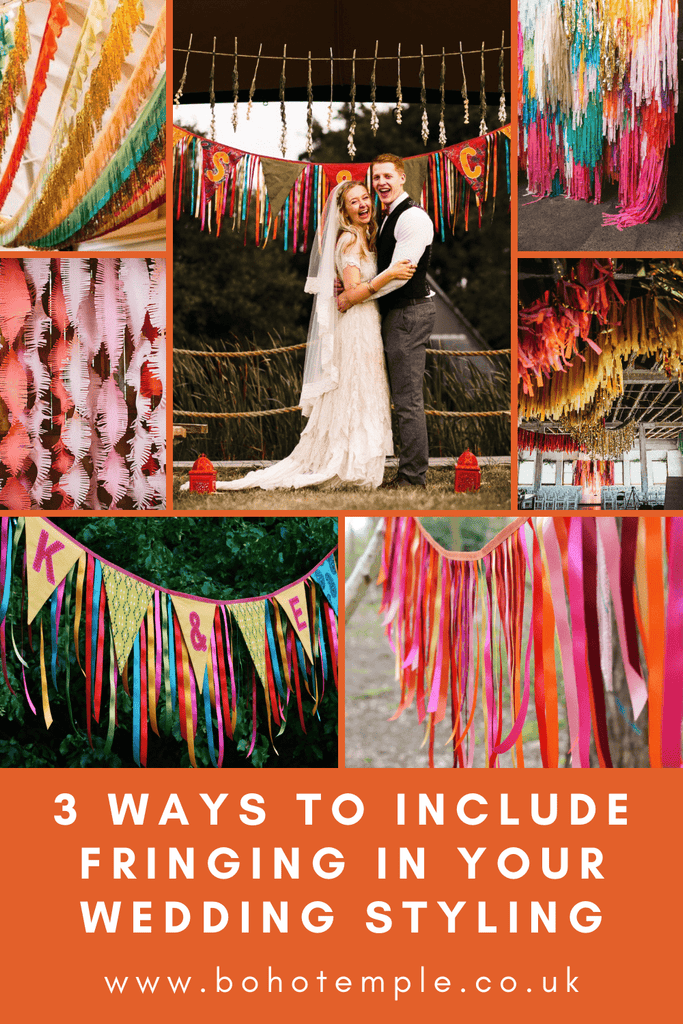 3 Ways to Include Fringing In Your Wedding Styling
